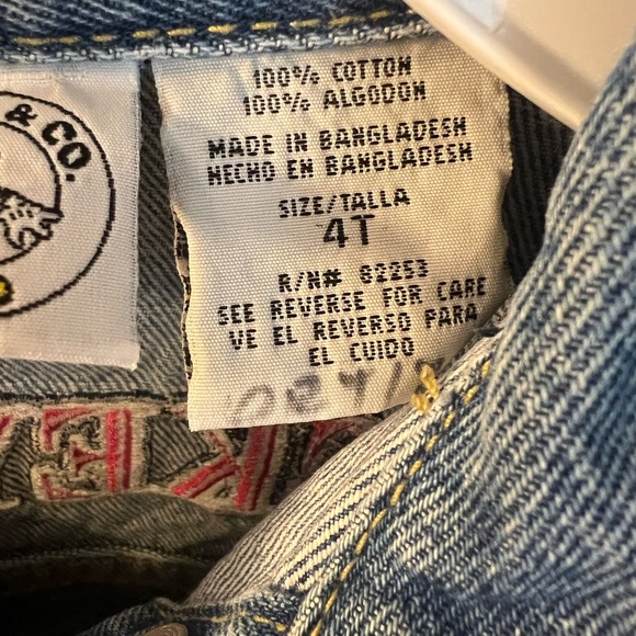 Mickey & Co.  size 4T  Minnie Mouse jean jacket - Picture 5 of 6